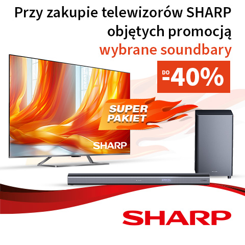 Telewizor Sharp i soundbar nawet 40 proc. taniej